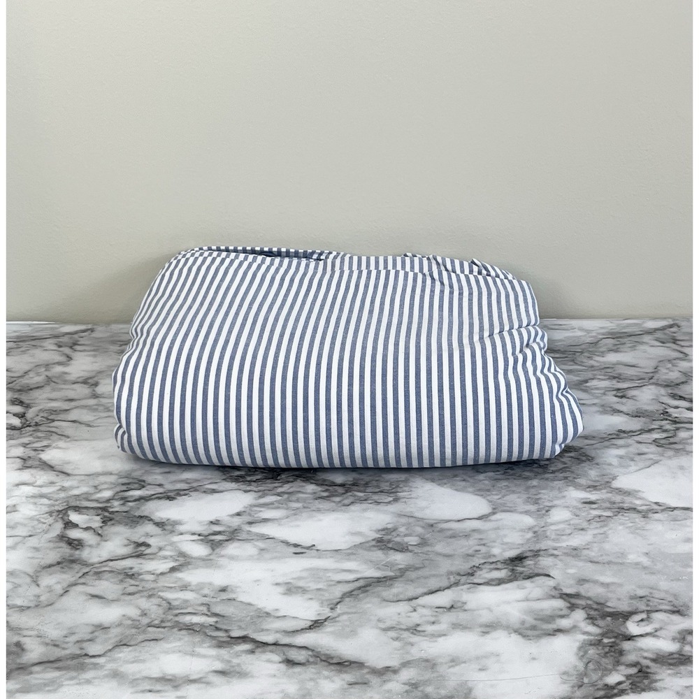 Ikea BLAVINDA Duvet Cover Blue/White Striped Cotton Classic Nautical Queen?
